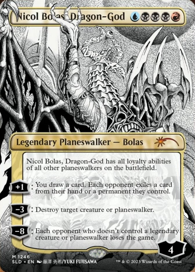 Nicol Bolas, Dragon-God (Borderless) [Secret Lair Drop Series] - Evolution TCG