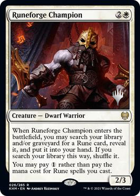 Runeforge Champion (Promo Pack) [Kaldheim Promos] - Evolution TCG