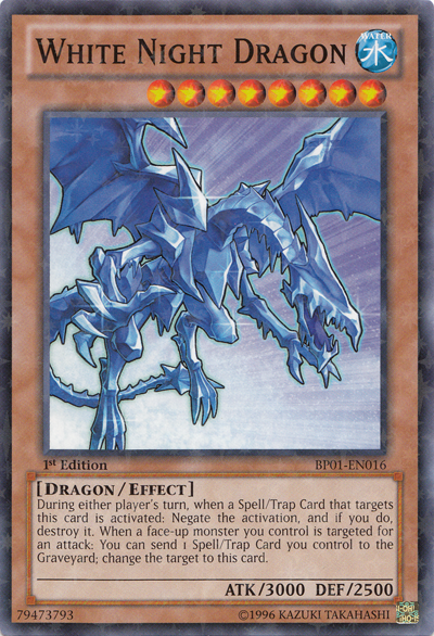 White Night Dragon [BP01-EN016] Starfoil Rare - Evolution TCG