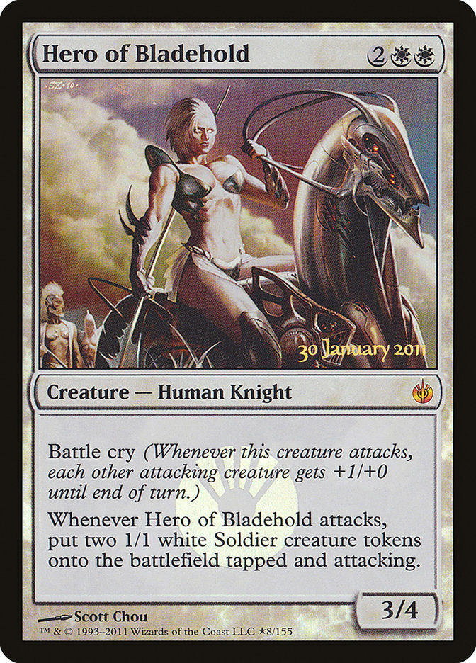 Hero of Bladehold [Mirrodin Besieged Prerelease Promos] - Evolution TCG