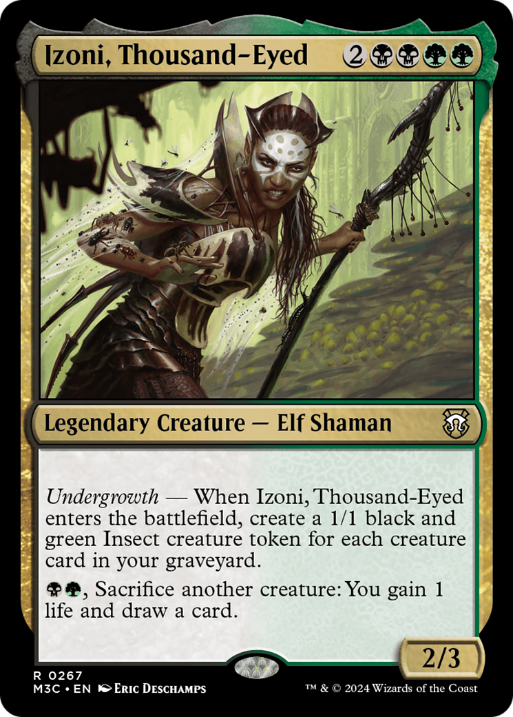 Izoni, Thousand-Eyed (Ripple Foil) [Modern Horizons 3 Commander] - Evolution TCG
