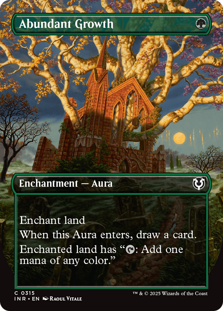 Abundant Growth (Borderless) [Innistrad Remastered] - Evolution TCG