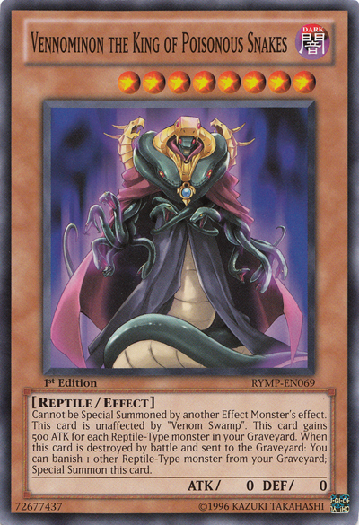 Vennominon the King of Poisonous Snakes [RYMP-EN069] Common - Evolution TCG
