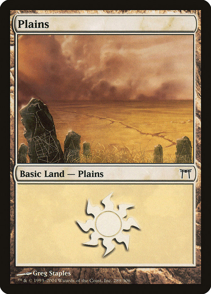 Plains (289) [Champions of Kamigawa] - Evolution TCG