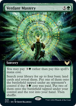 Verdant Mastery (Extended Art) [Strixhaven: School of Mages] - Evolution TCG