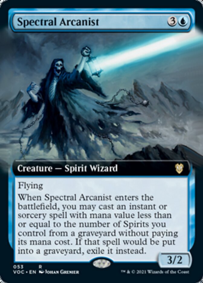 Spectral Arcanist (Extended Art) [Innistrad: Crimson Vow Commander] - Evolution TCG