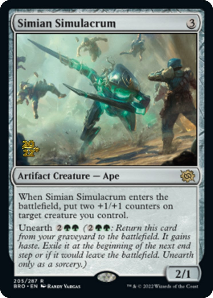 Simian Simulacrum [The Brothers' War Prerelease Promos] - Evolution TCG