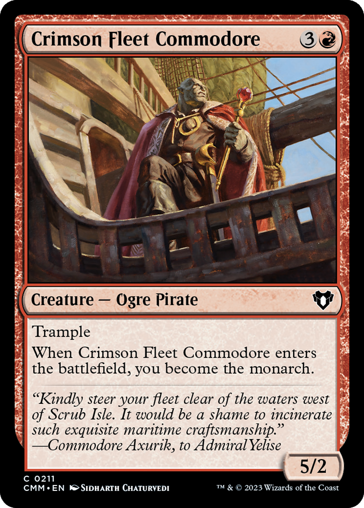Crimson Fleet Commodore [Commander Masters] - Evolution TCG