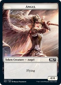 Angel // Cat (011) Double-Sided Token [Core Set 2021 Tokens] - Evolution TCG
