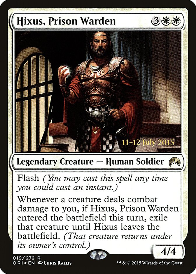 Hixus, Prison Warden [Magic Origins Prerelease Promos] - Evolution TCG