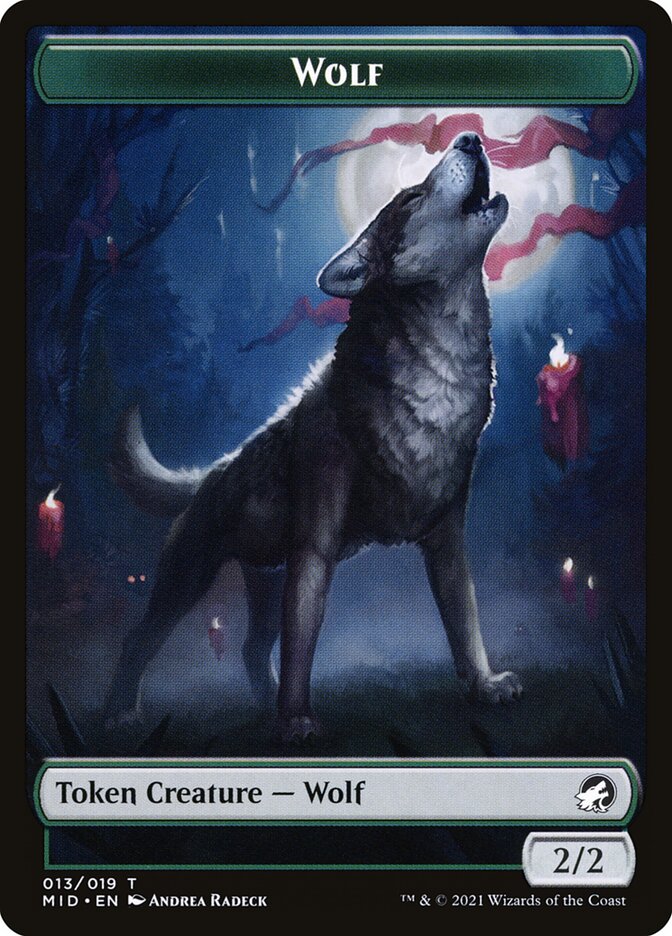 Wolf (013) // Clue (016) Double-Sided Token [Challenger Decks 2022 Tokens] - Evolution TCG
