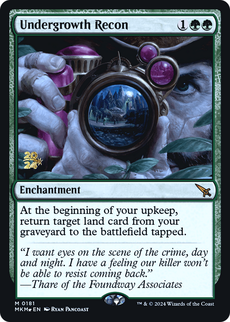 Undergrowth Recon [Murders at Karlov Manor Prerelease Promos] - Evolution TCG