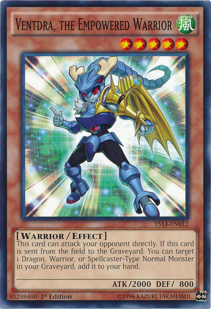 Ventdra, the Empowered Warrior [YS14-EN012] Common - Evolution TCG