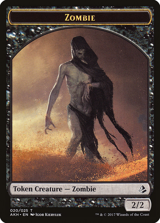 Vizier of Many Faces // Zombie Double-Sided Token [Amonkhet Tokens] - Evolution TCG