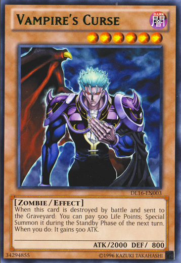 Vampire's Curse (Green) [DL16-EN003] Rare - Evolution TCG