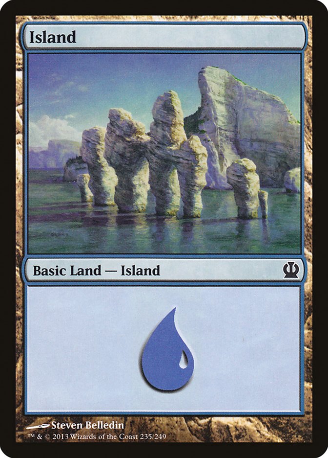 Island (235) [Theros] - Evolution TCG