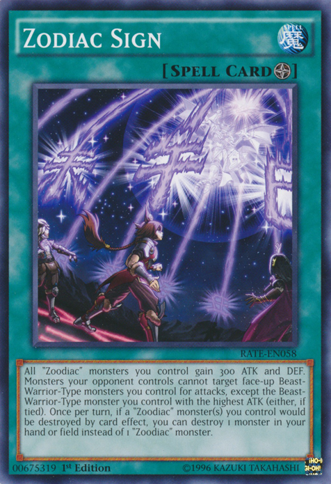 Zodiac Sign [RATE-EN058] Common - Evolution TCG