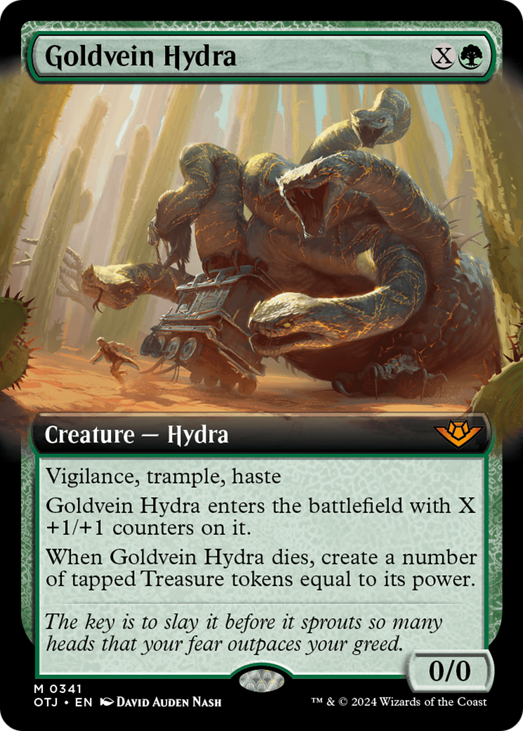 Goldvein Hydra (Extended Art) [Outlaws of Thunder Junction] - Evolution TCG