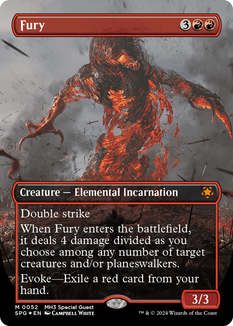 Fury (Borderless) (Textured Foil) [Modern Horizons 3 Special Guests] - Evolution TCG