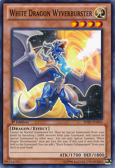 White Dragon Wyverburster [SHSP-EN093] Common - Evolution TCG