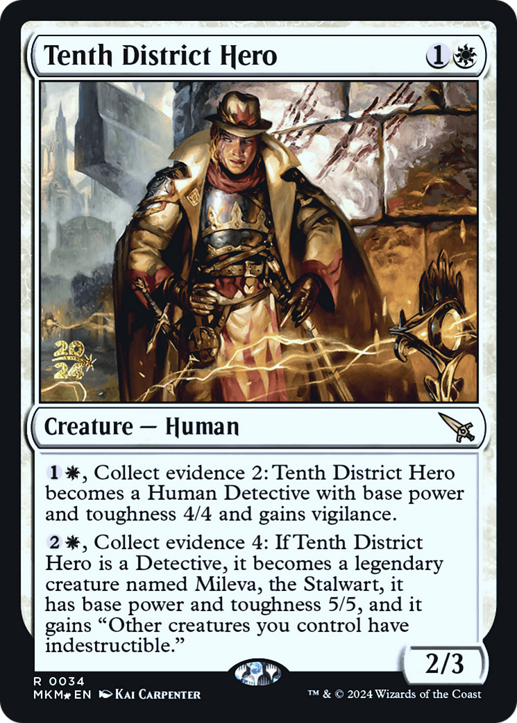 Tenth District Hero [Murders at Karlov Manor Prerelease Promos] - Evolution TCG