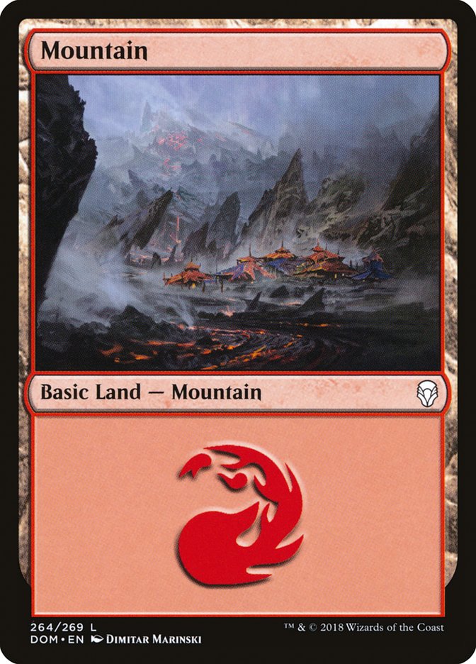 Mountain (264) [Dominaria] - Evolution TCG