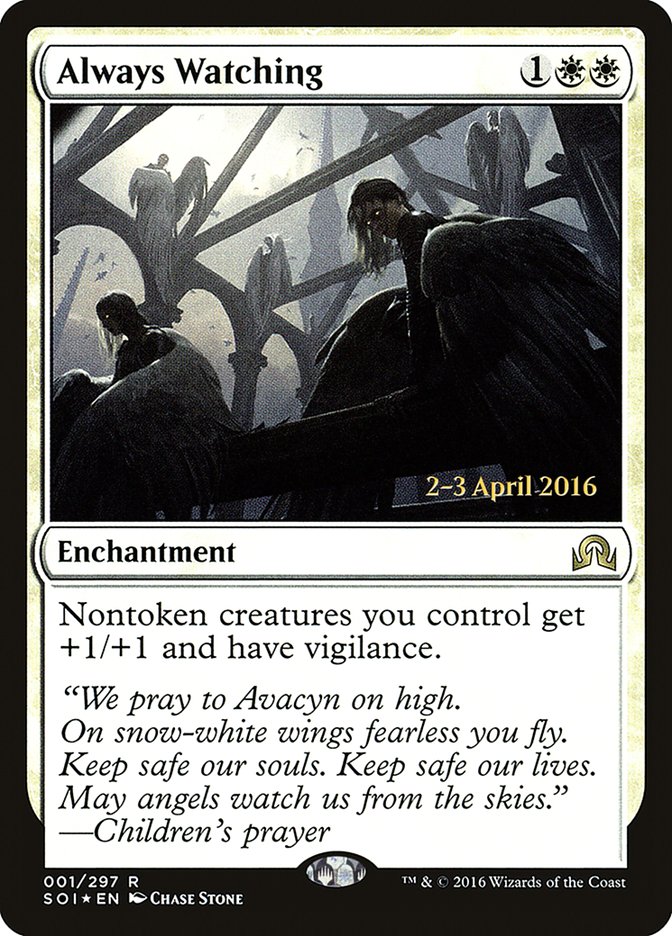 Always Watching [Shadows over Innistrad Prerelease Promos] - Evolution TCG