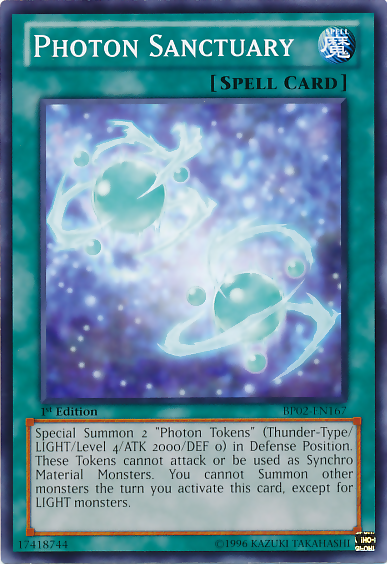 Photon Sanctuary [BP02-EN167] Mosaic Rare - Evolution TCG