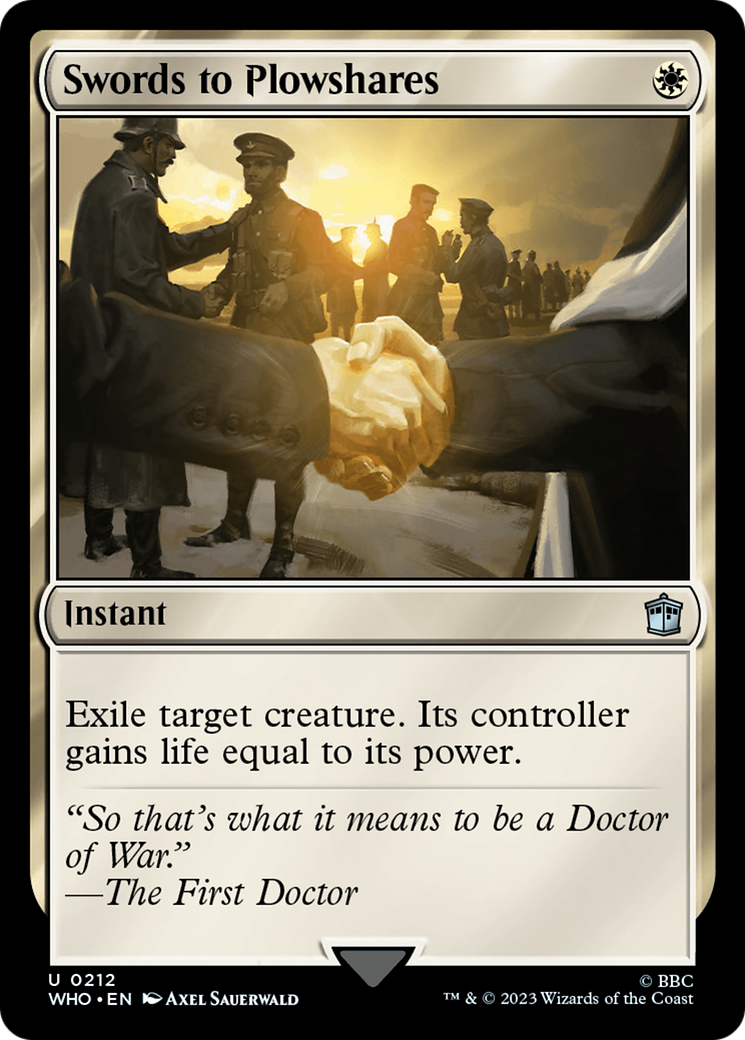 Swords to Plowshares [Doctor Who] - Evolution TCG