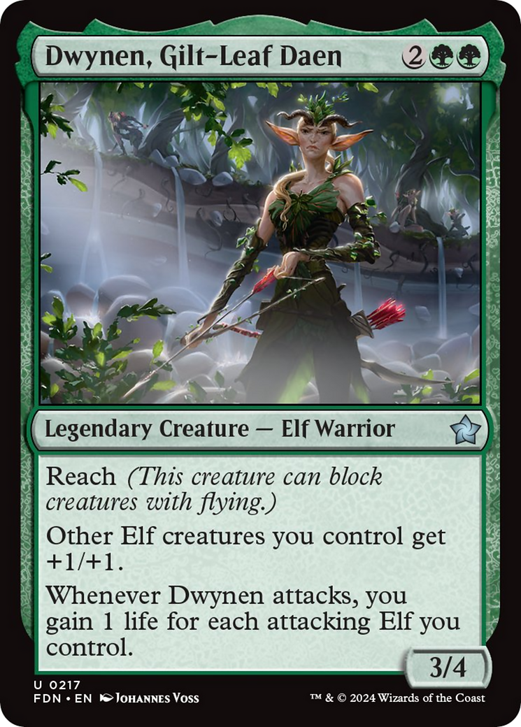 Dwynen, Gilt-Leaf Daen [Foundations] - Evolution TCG