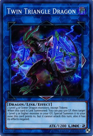 Twin Triangle Dragon [OP08-EN006] Super Rare - Evolution TCG
