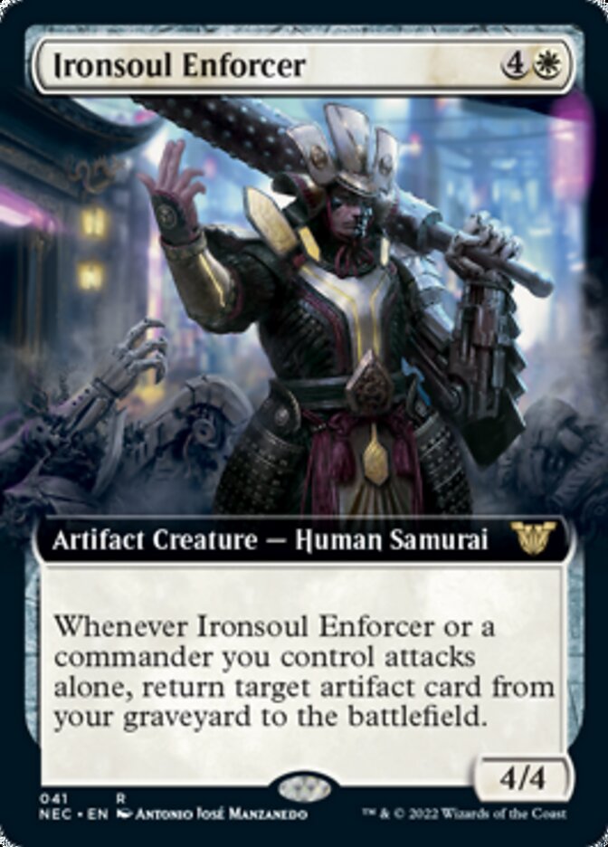 Ironsoul Enforcer (Extended Art) [Kamigawa: Neon Dynasty Commander] - Evolution TCG