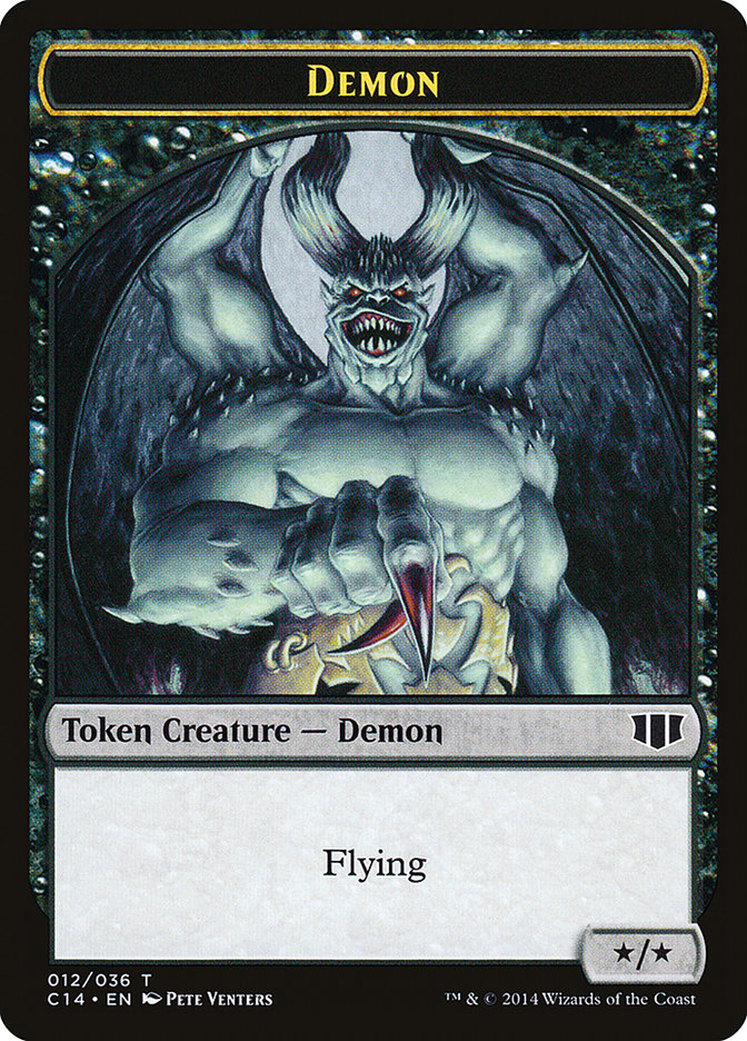 Demon (012/036) // Zombie (016/036) Double-Sided Token [Commander 2014 Tokens] - Evolution TCG