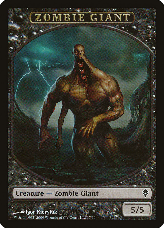 Zombie Giant Token [Zendikar Tokens] - Evolution TCG