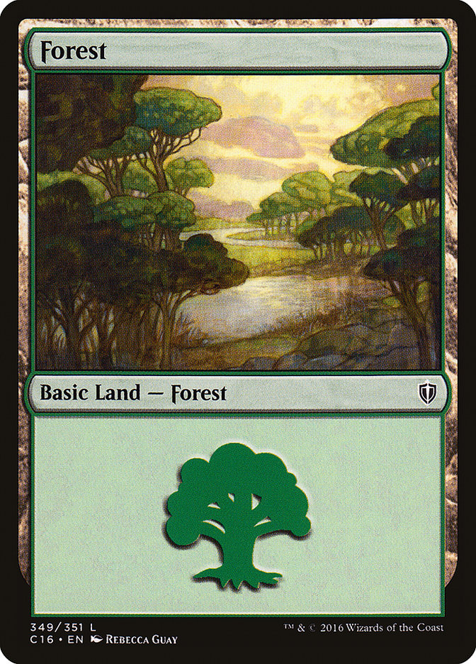 Forest (349) [Commander 2016] - Evolution TCG