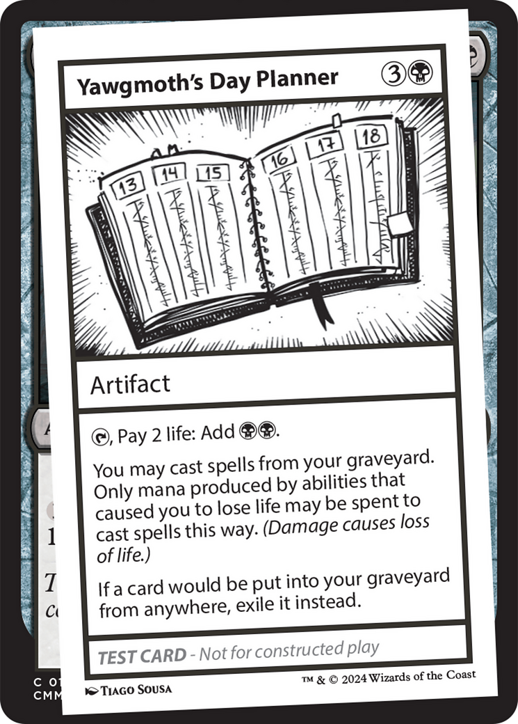 Yawgmoth's Day Planner [Mystery Booster 2 Playtest Cards] - Evolution TCG