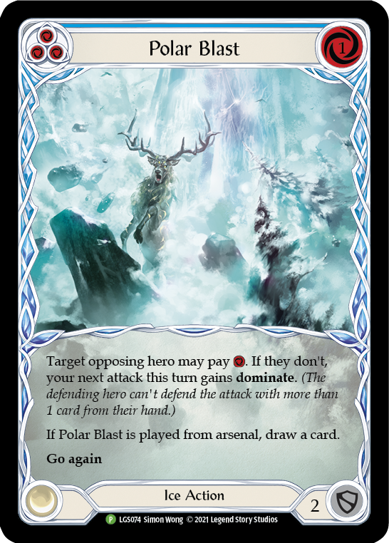 Polar Blast (Blue) [LGS074] (Promo)  Rainbow Foil