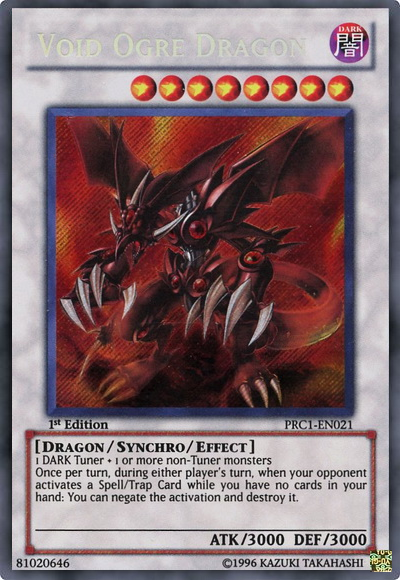 Void Ogre Dragon [PRC1-EN021] Secret Rare - Evolution TCG