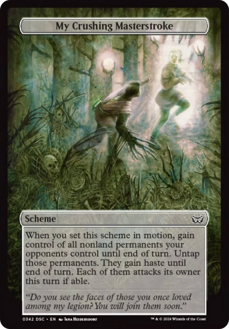 My Crushing Masterstroke (Full Art) [Duskmourn: Archenemy] - Evolution TCG