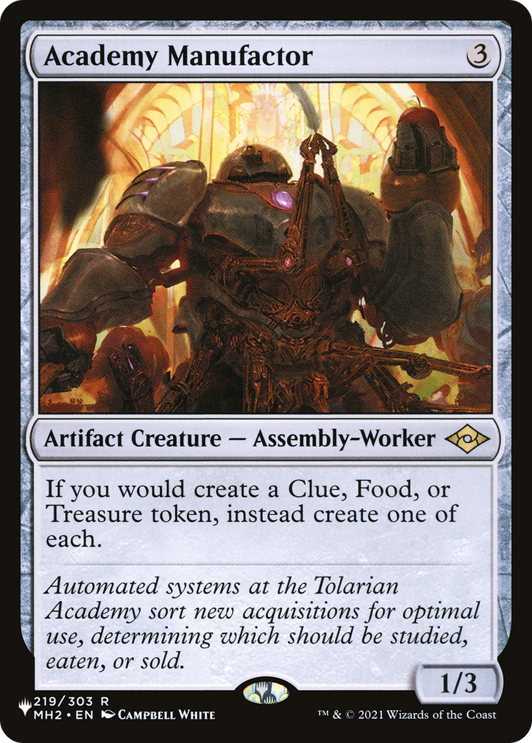 Academy Manufactor [The List] - Evolution TCG