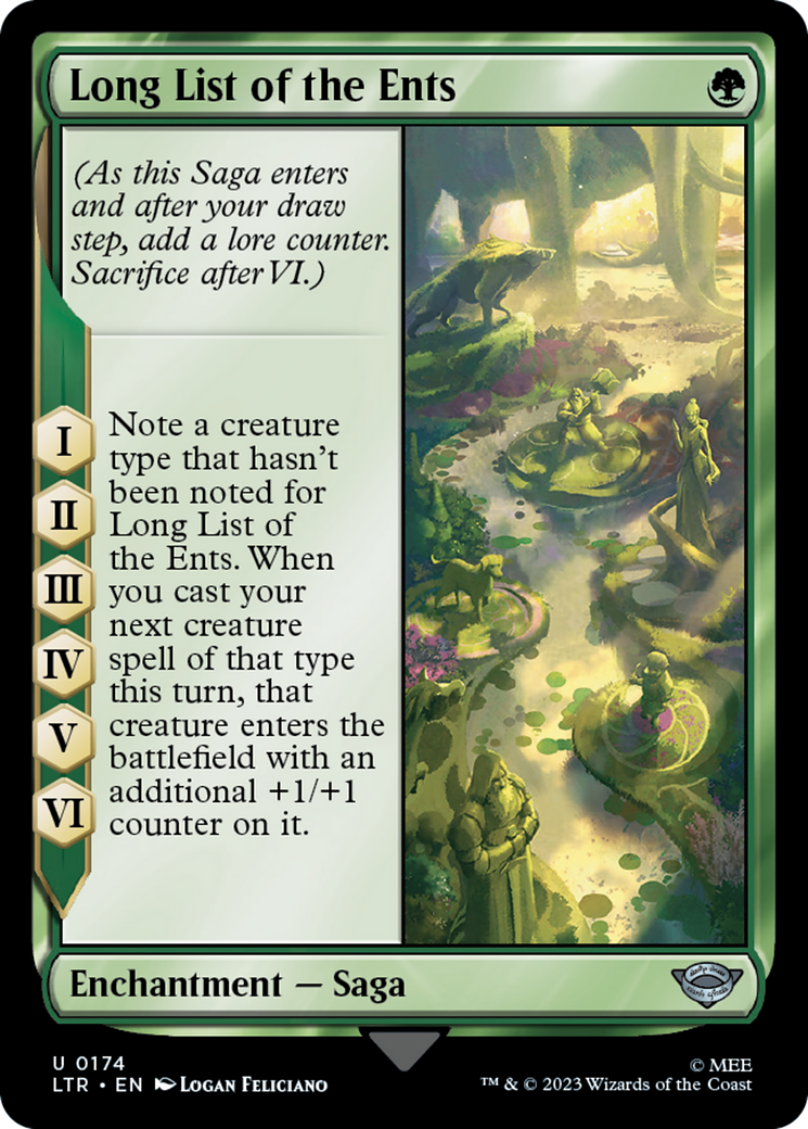Long List of the Ents [The Lord of the Rings: Tales of Middle-Earth] - Evolution TCG