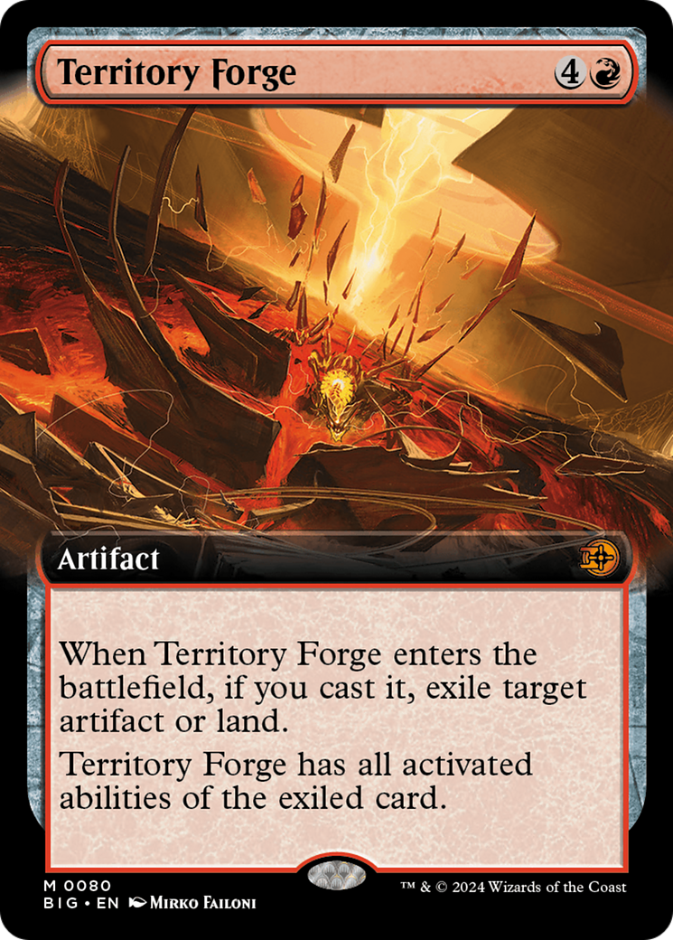 Territory Forge (Extended Art) [Outlaws of Thunder Junction: The Big Score] - Evolution TCG