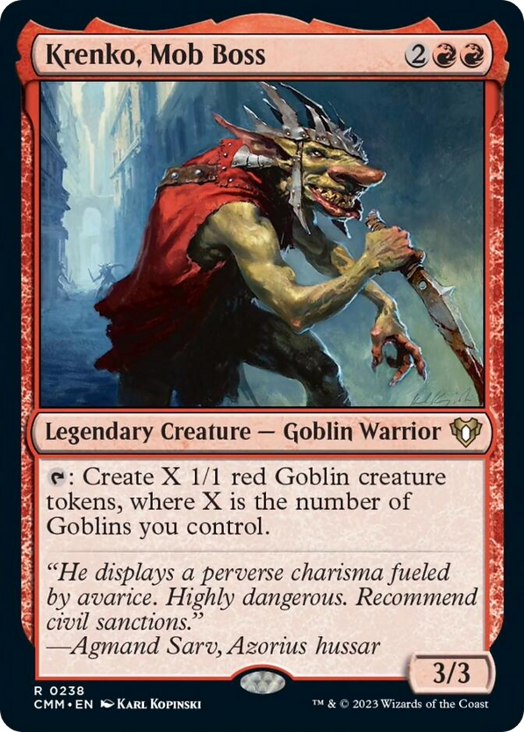 Krenko, Mob Boss [Commander Masters] - Evolution TCG
