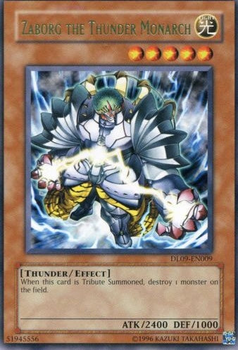 Zaborg the Thunder Monarch (Green) [DL09-EN009] Rare - Evolution TCG