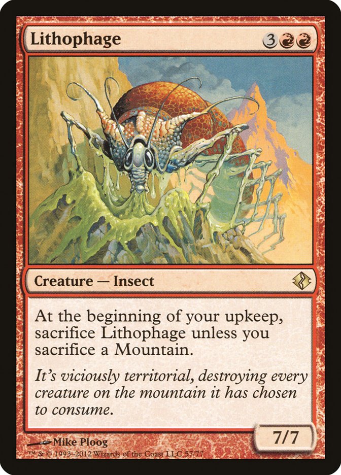 Lithophage [Duel Decks: Venser vs. Koth] - Evolution TCG