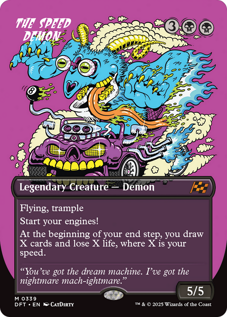 The Speed Demon (Borderless) [Aetherdrift] - Evolution TCG