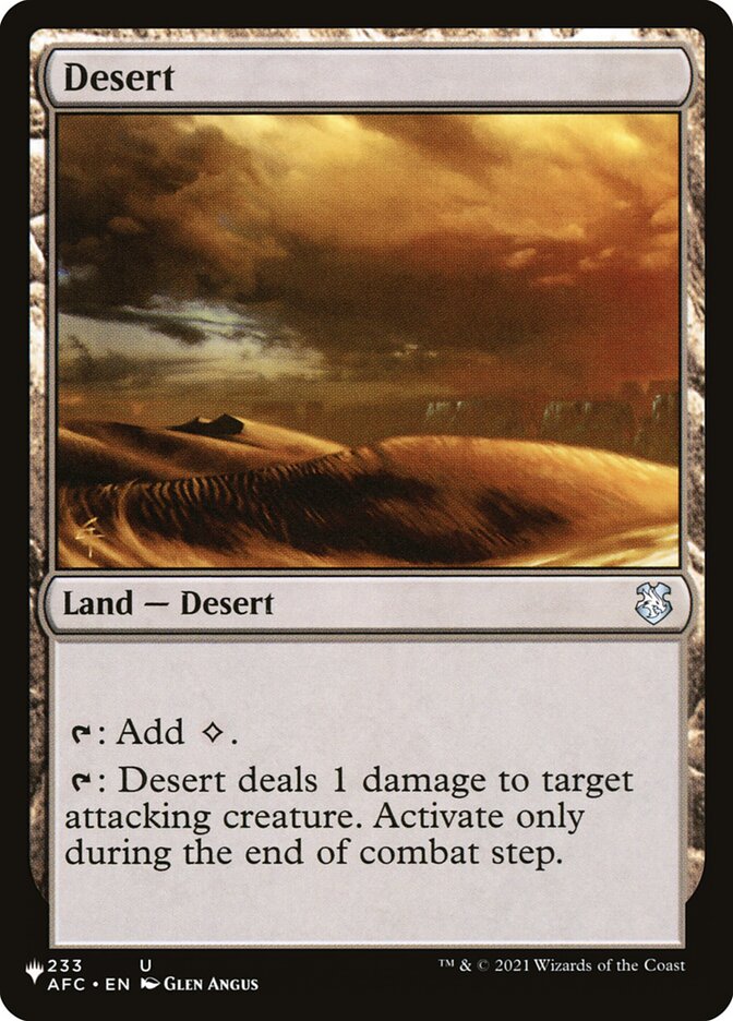 Desert [The List] - Evolution TCG
