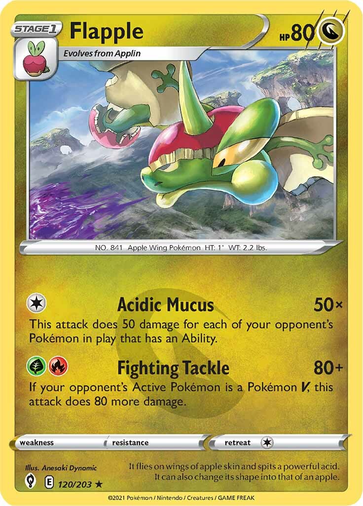 Flapple (120/203) [Sword & Shield: Evolving Skies] - Evolution TCG