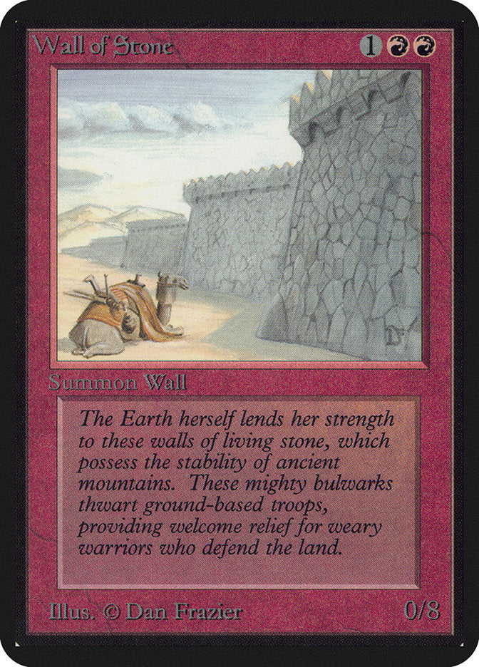 Wall of Stone [Alpha Edition] - Evolution TCG