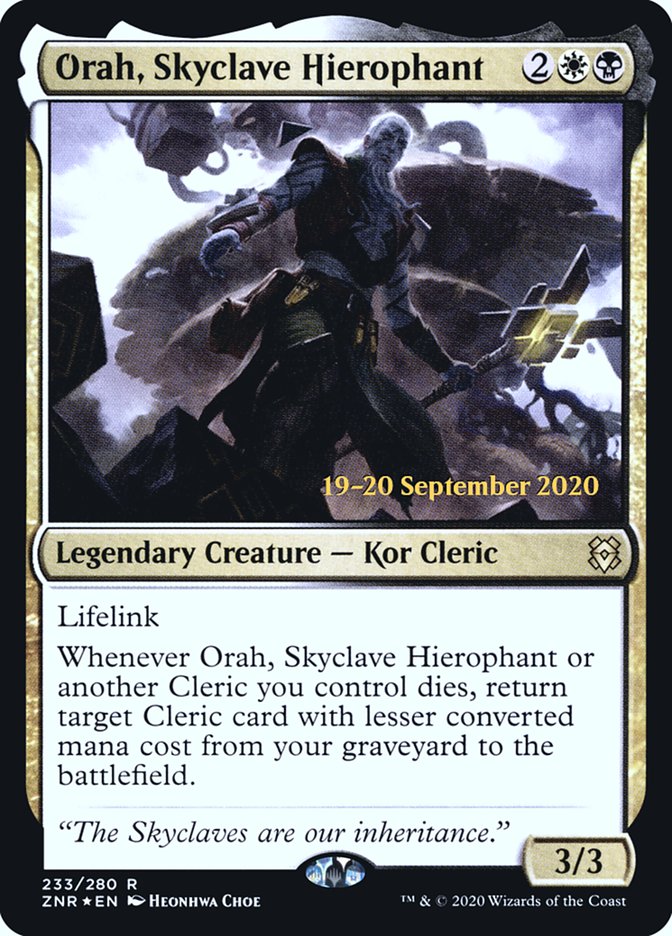 Orah, Skyclave Hierophant [Zendikar Rising Prerelease Promos] - Evolution TCG